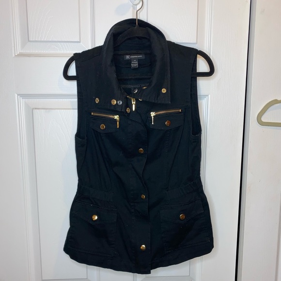 INC International Concepts Convertible Black Faux-Fur Vest, 3 in 1 Size XS - Picture 14 of 16